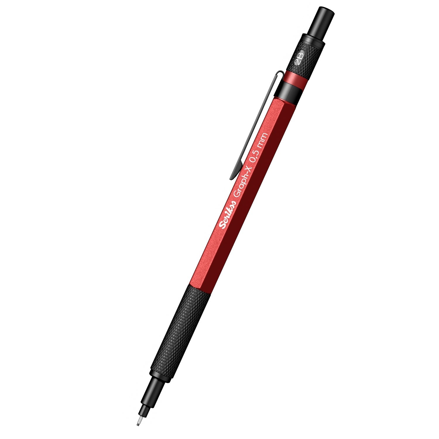 Scrikss | Graph-X | Mechanical Pencil | Metallic Red-0.5mm