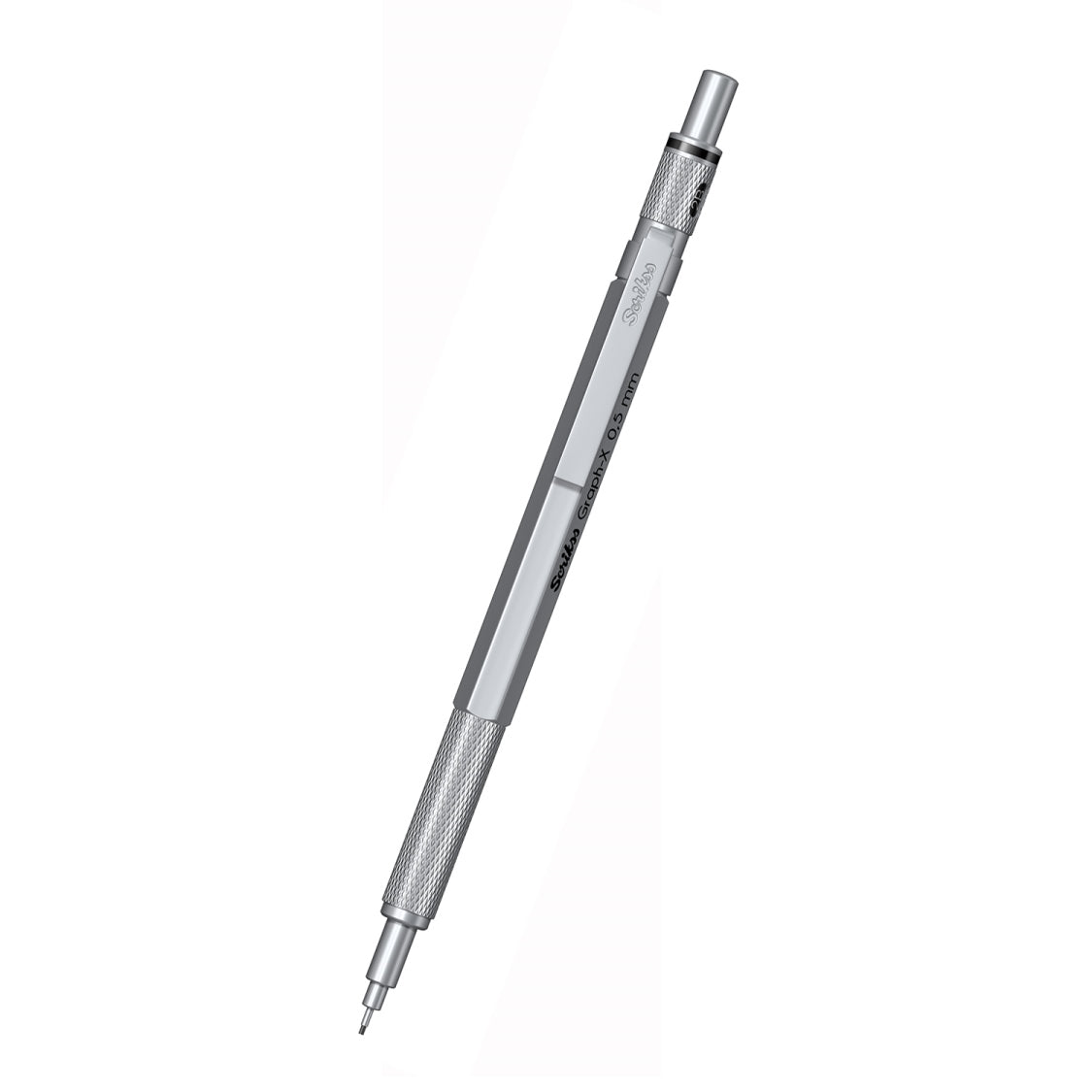 Scrikss | Graph-X | Mechanical Pencil | Satin Chrome-0.5mm