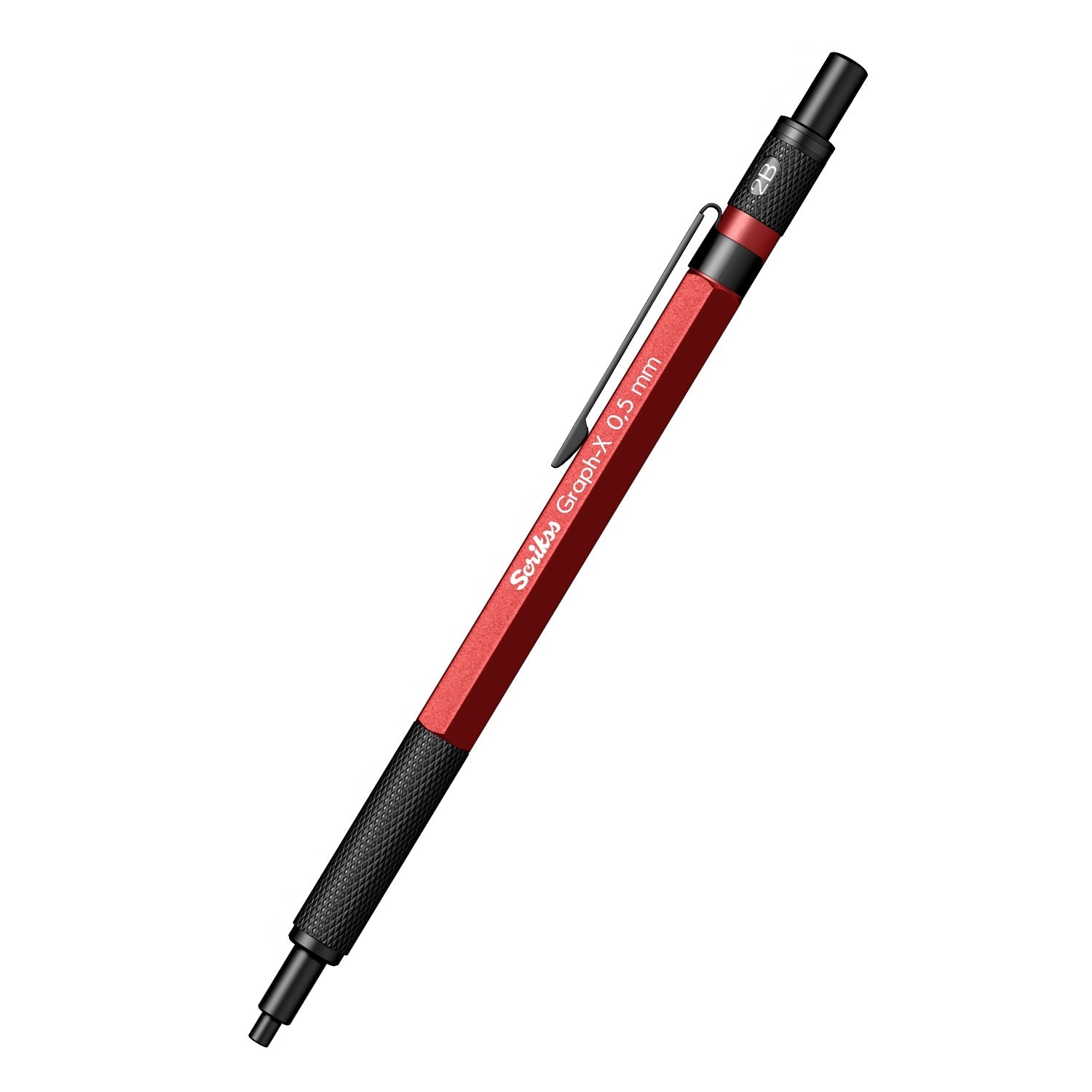 Scrikss | Graph-X | Mechanical Pencil | Metallic Red-0.5mm