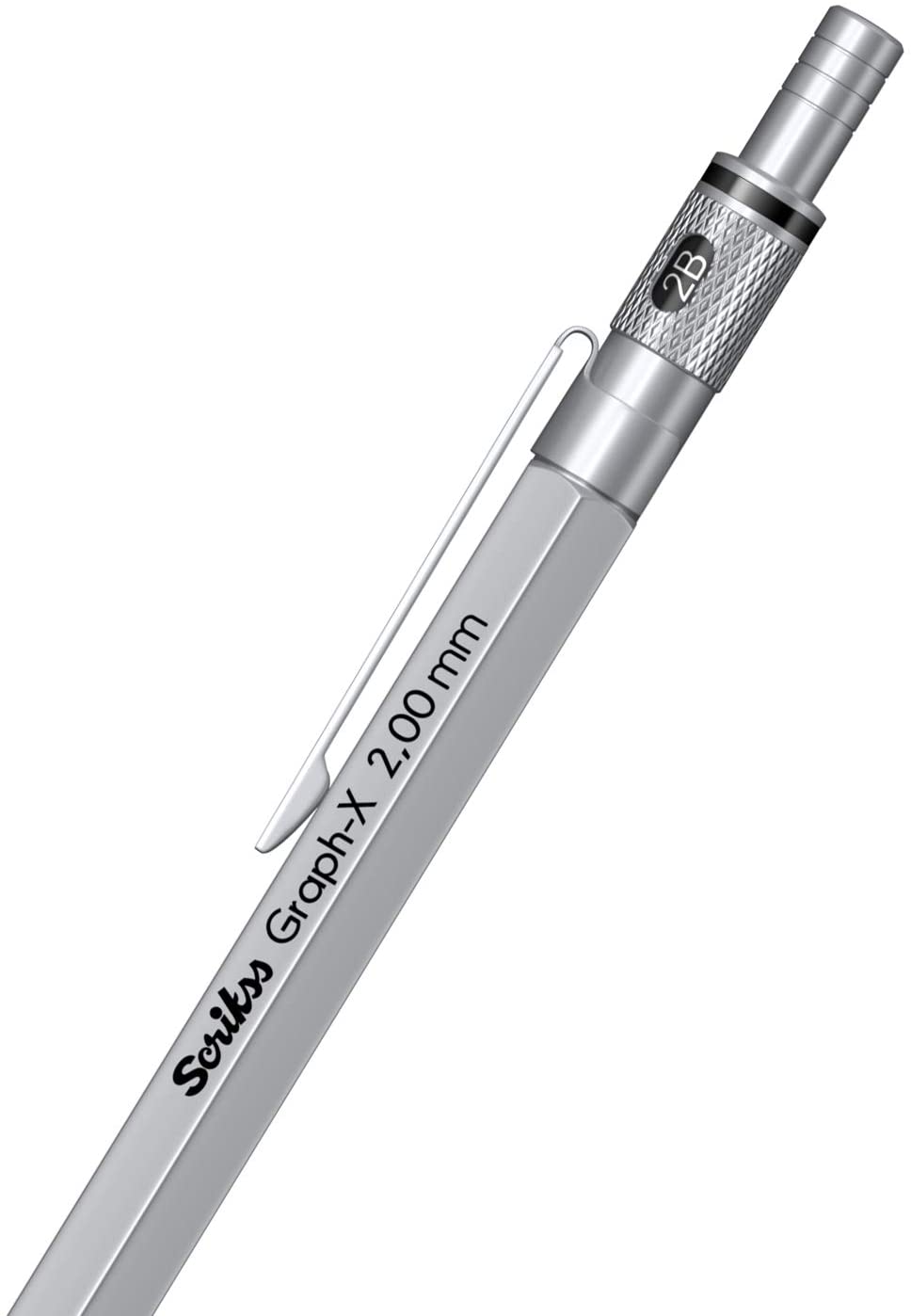 Scrikss | Graph-X | Mechanical Pencil | Satin Chrome-2mm