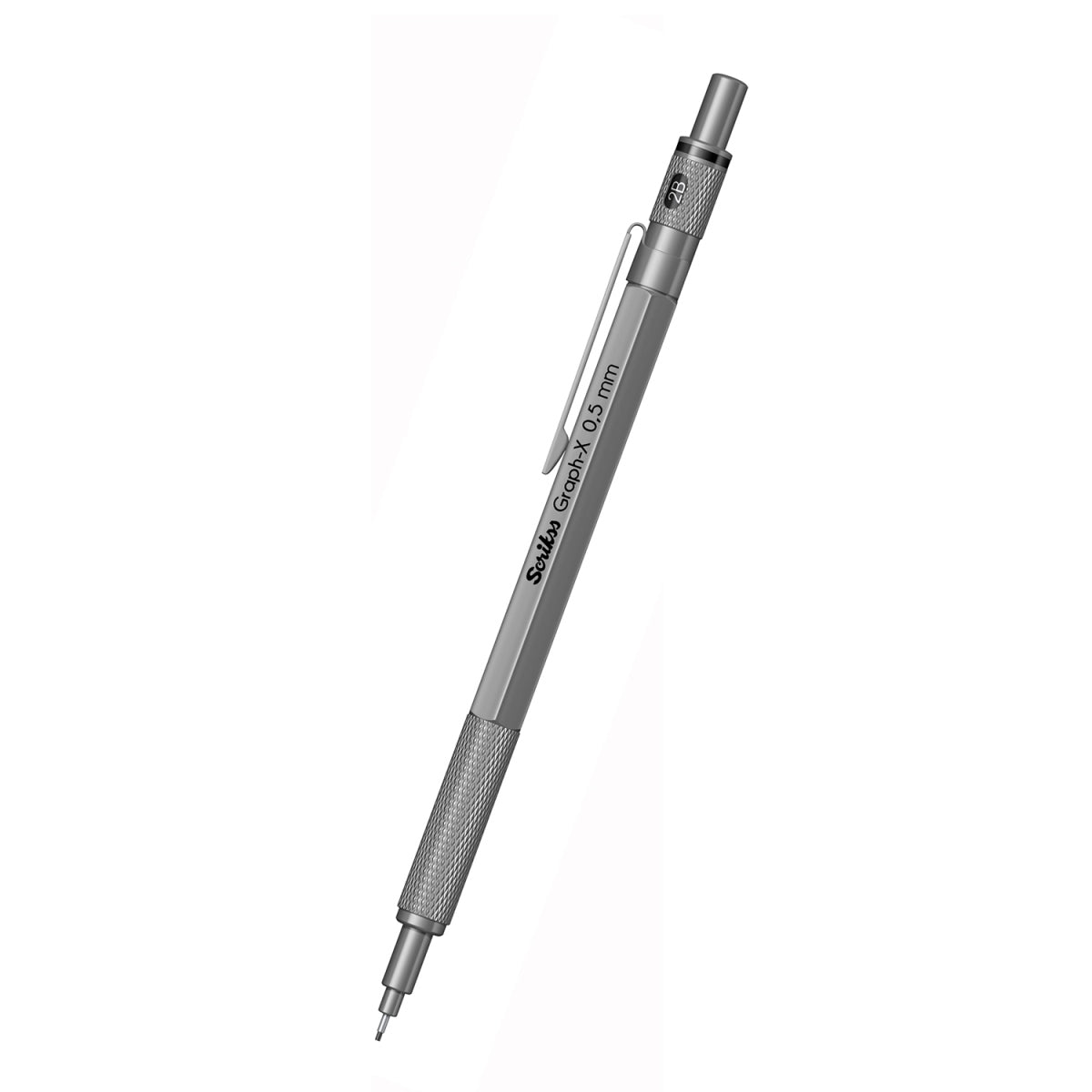 Scrikss | Graph-X | Mechanical Pencil | Satin Grey Titanium-0.7mm
