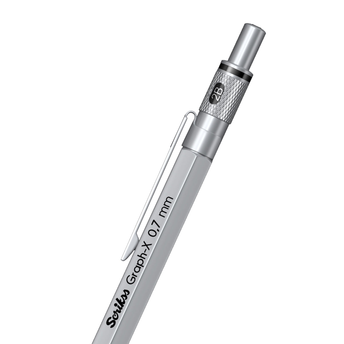 Scrikss | Graph-X | Mechanical Pencil | Satin Chrome-0.7mm