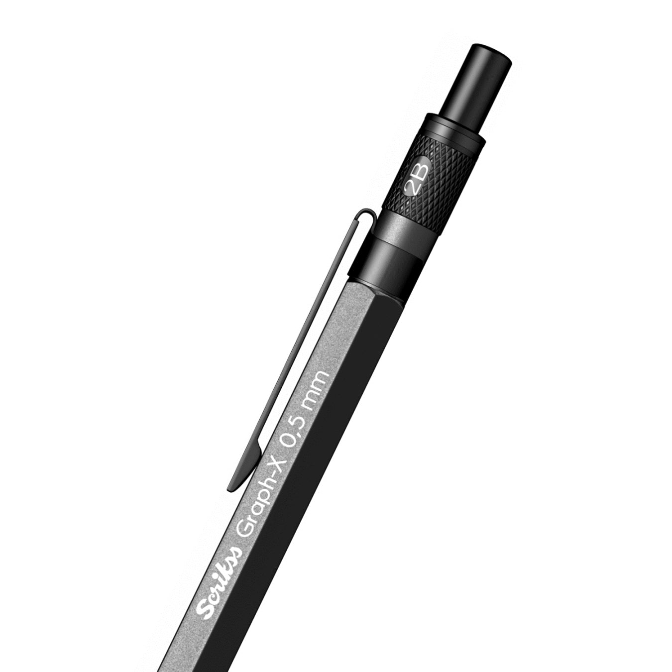 Scrikss | Graph-X | Mechanical Pencil | Metallic Grey-0.5mm
