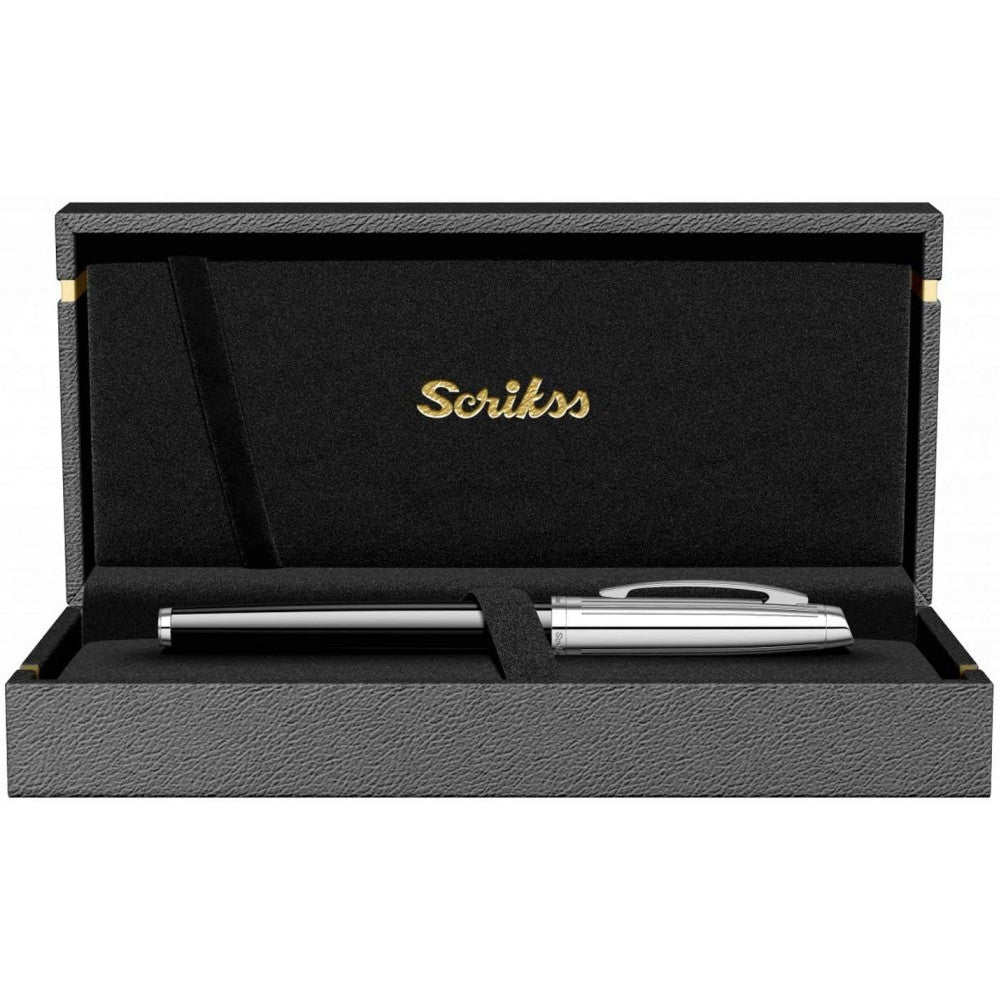Scrikss | Oscar 39 | Rollerball Pen | Black Chrome-CT