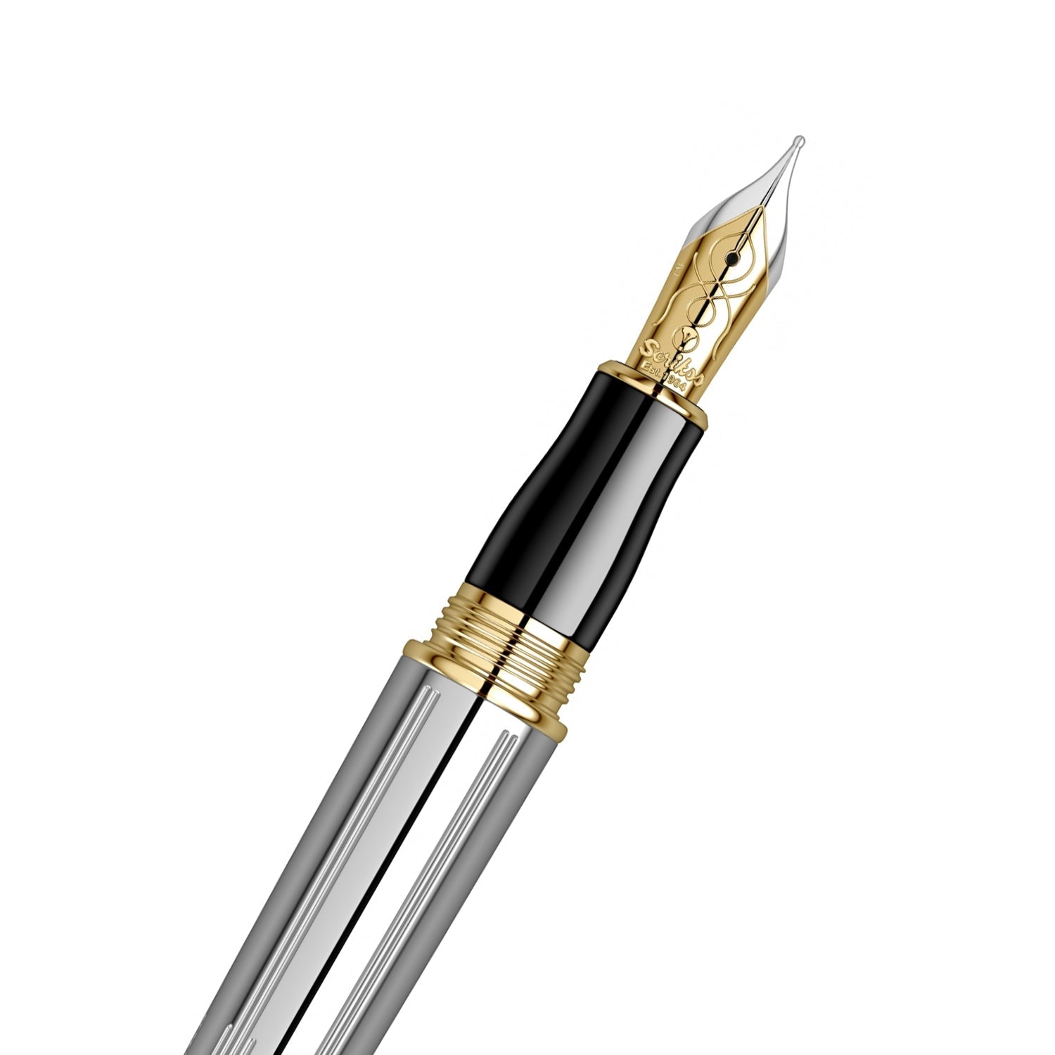 Scrikss | Heritage | Fountain Pen | Chrome-GT-Medium