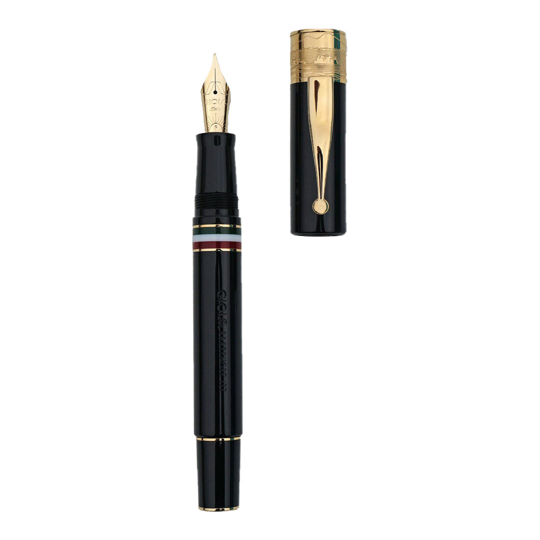 Gioia | Partenope | Fountain Pen & Rollerball Pen | - Black GT
