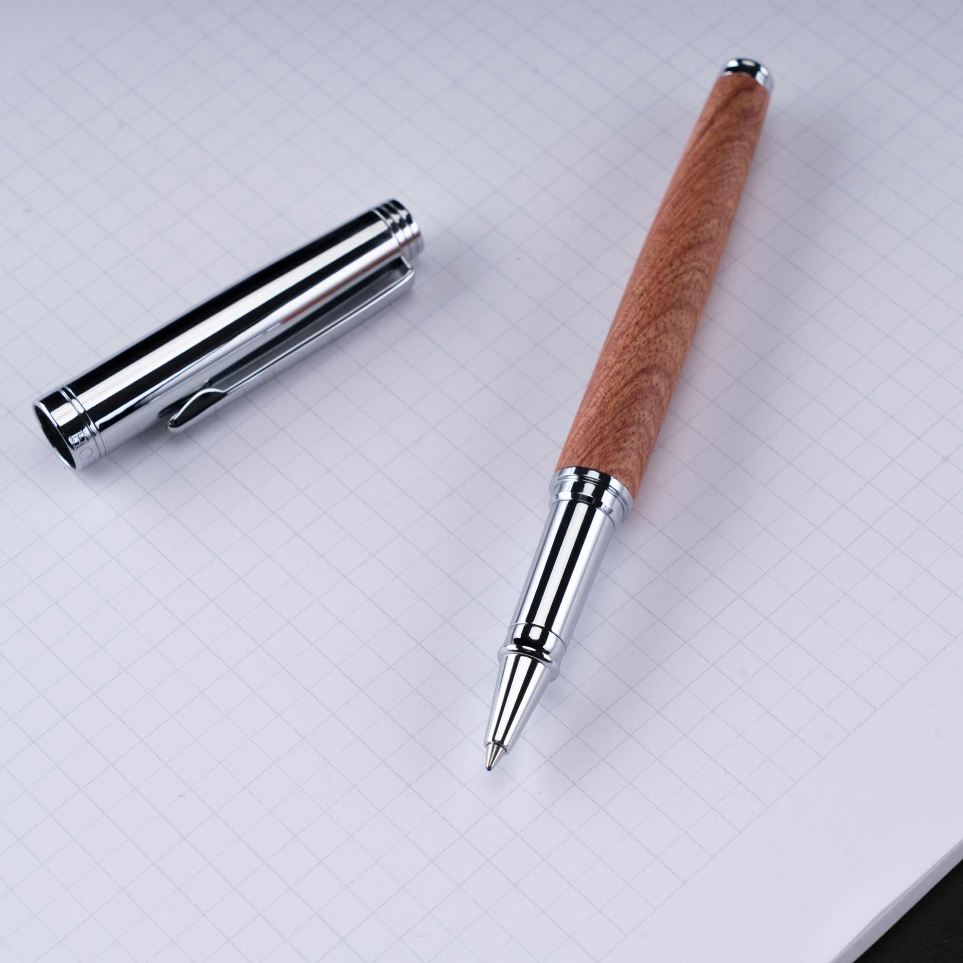 Horner | Legno | Rollerball Pen | - Rosewood Chrome
