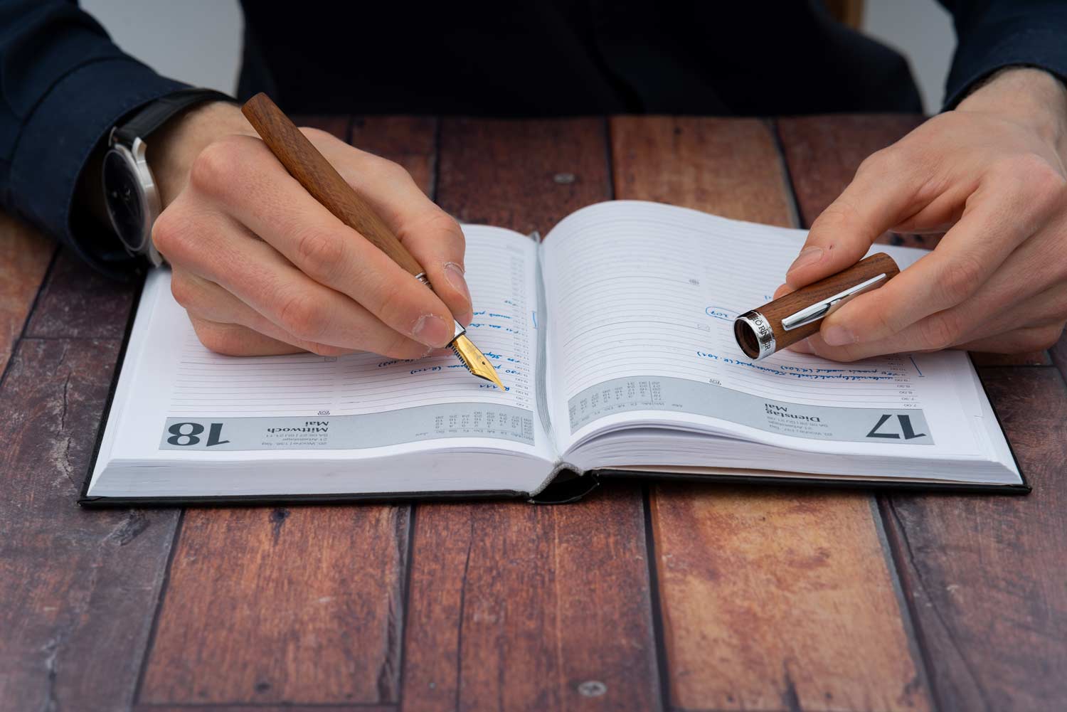 Horner | Scriptum | Fountain Pen | - Mahogany Wood