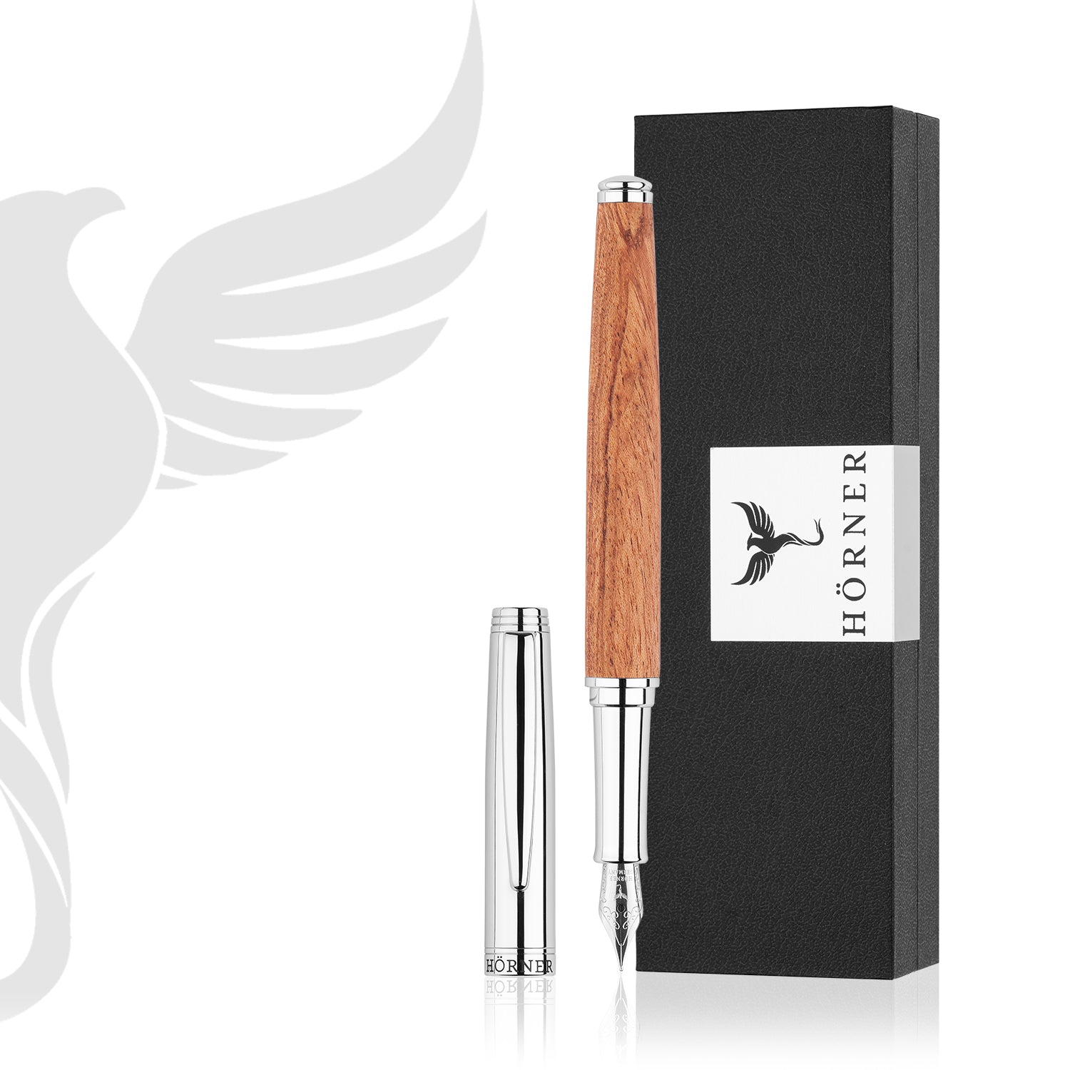 Horner | Legno | Fountain Pen | - Rosewood Chrome
