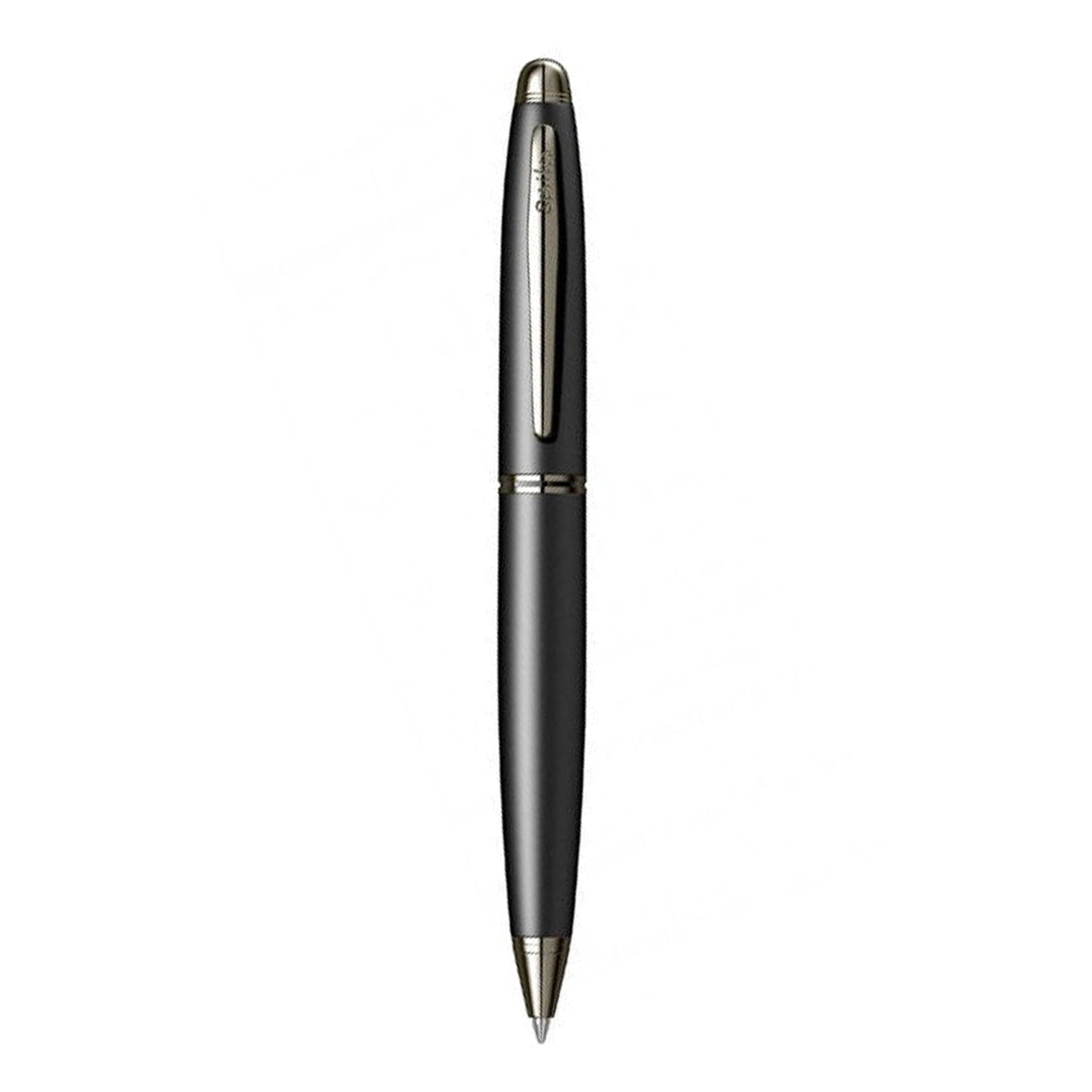 Scrikss Knight Matte Black Ball Point Pen Ball pen With Titanium Trims, Twist Mechanism
