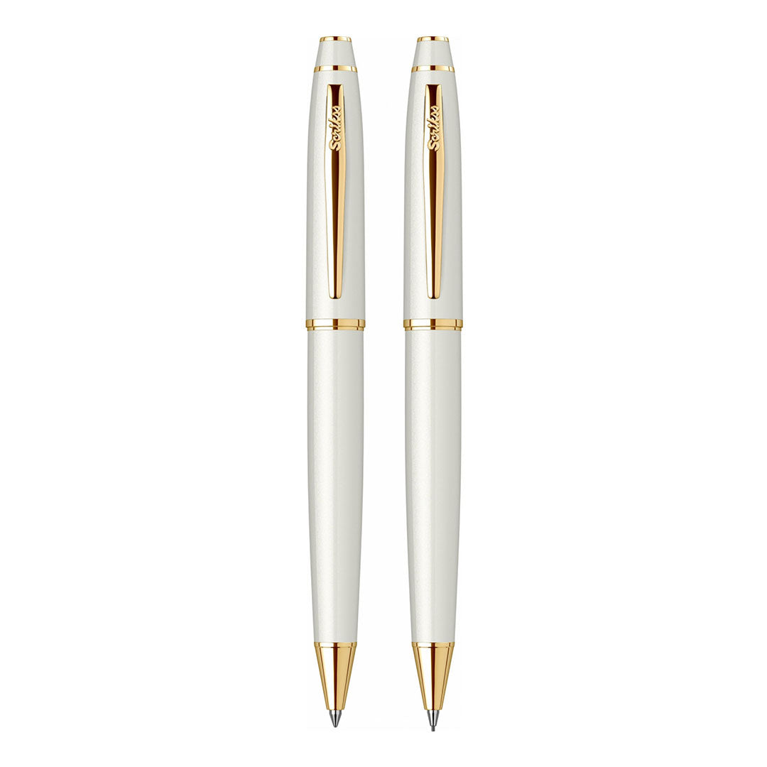 Scrikss | Noble 35 | Pen + Mechanical Pencil 0.7 | White Gold