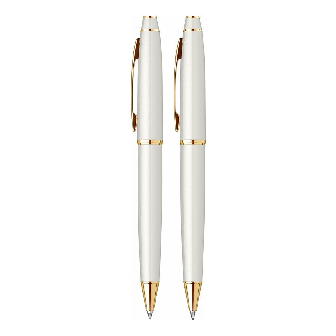 Scrikss | Noble 35 | Pen + Mechanical Pencil 0.7 | White Gold