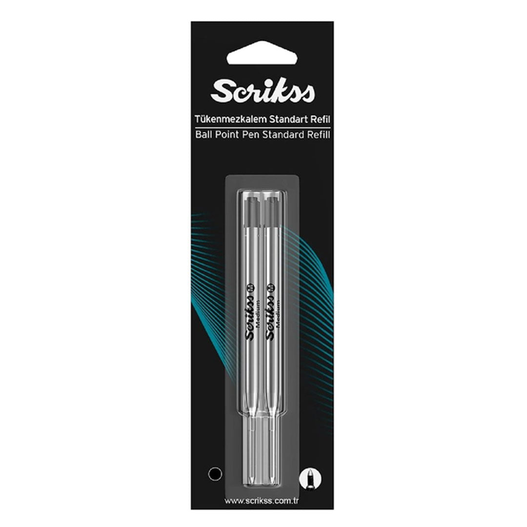 Scrikss | Refill | Metal Black | Pack Of 2