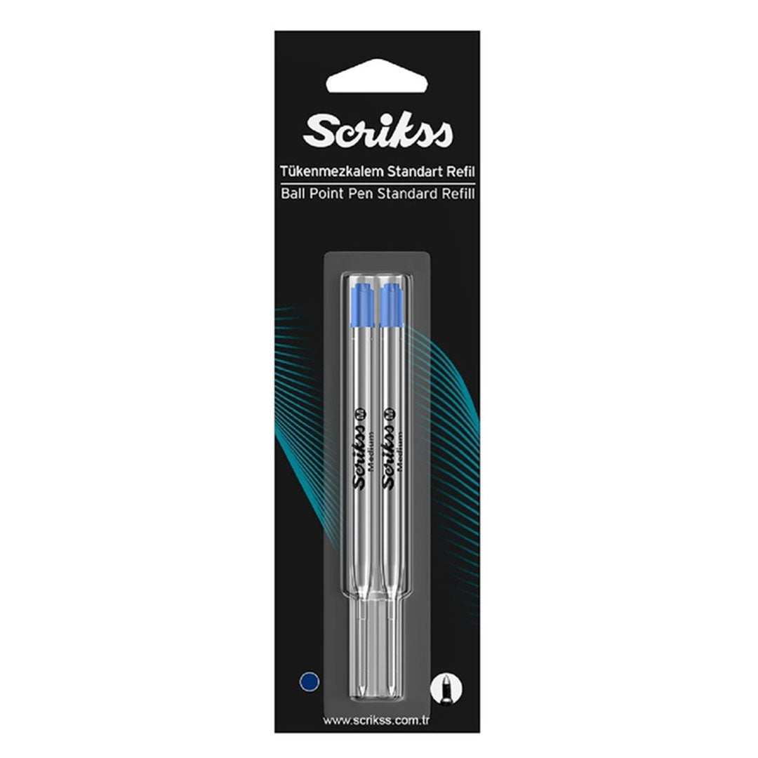 Scrikss | Refill | Metal Blue | Pack Of 2