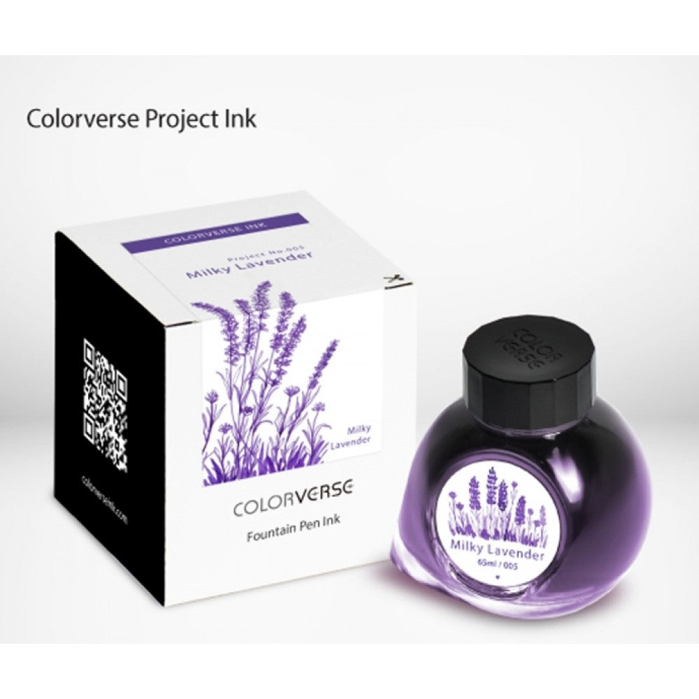 Colorverse | Project Series | Fountain Pen Ink | Milky Lavender | 65ml - penpencilink