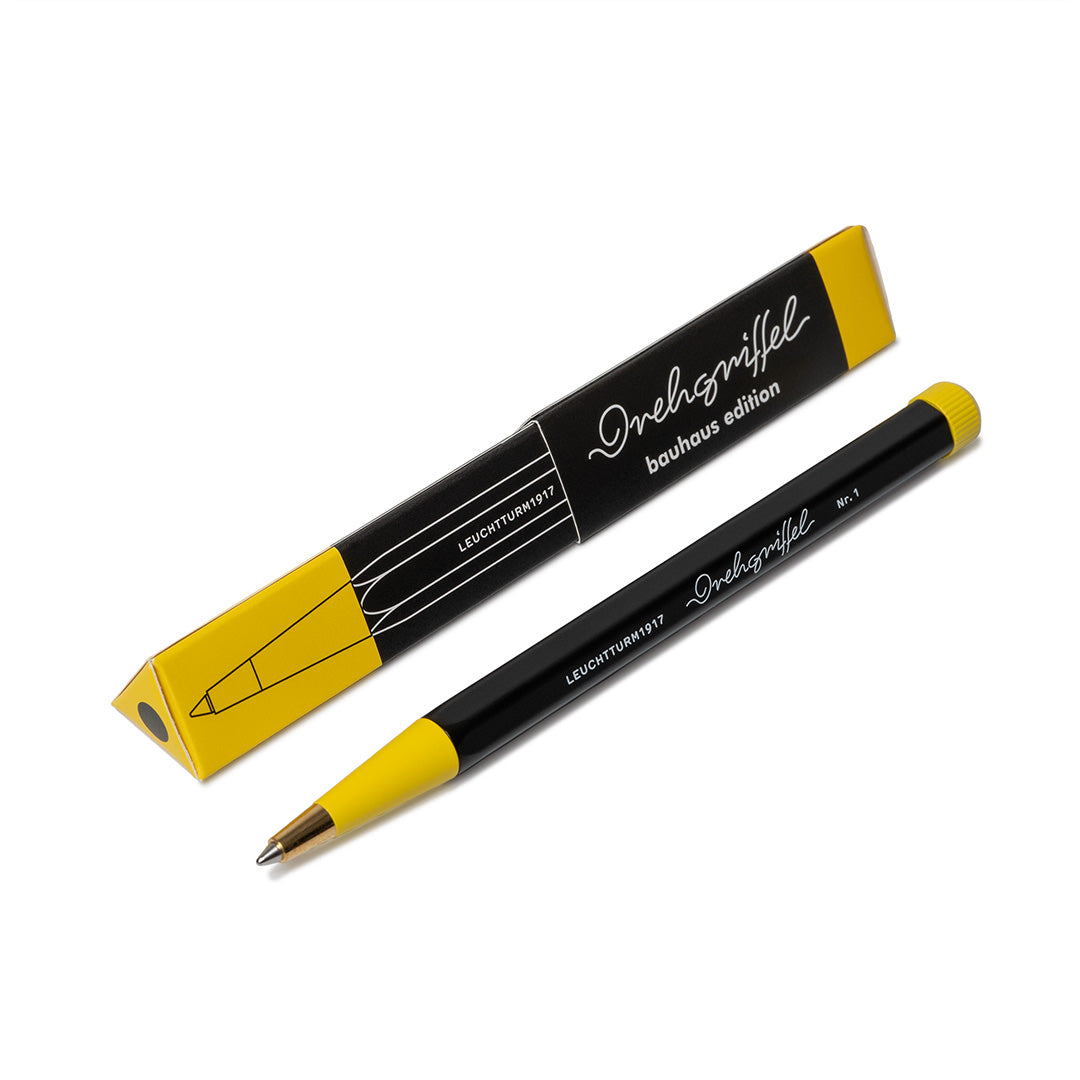 LEUCHTTURM1917 | Drehgriffel No. 1 Bauhaus Edition | Ball Pen | - Black/Lemon