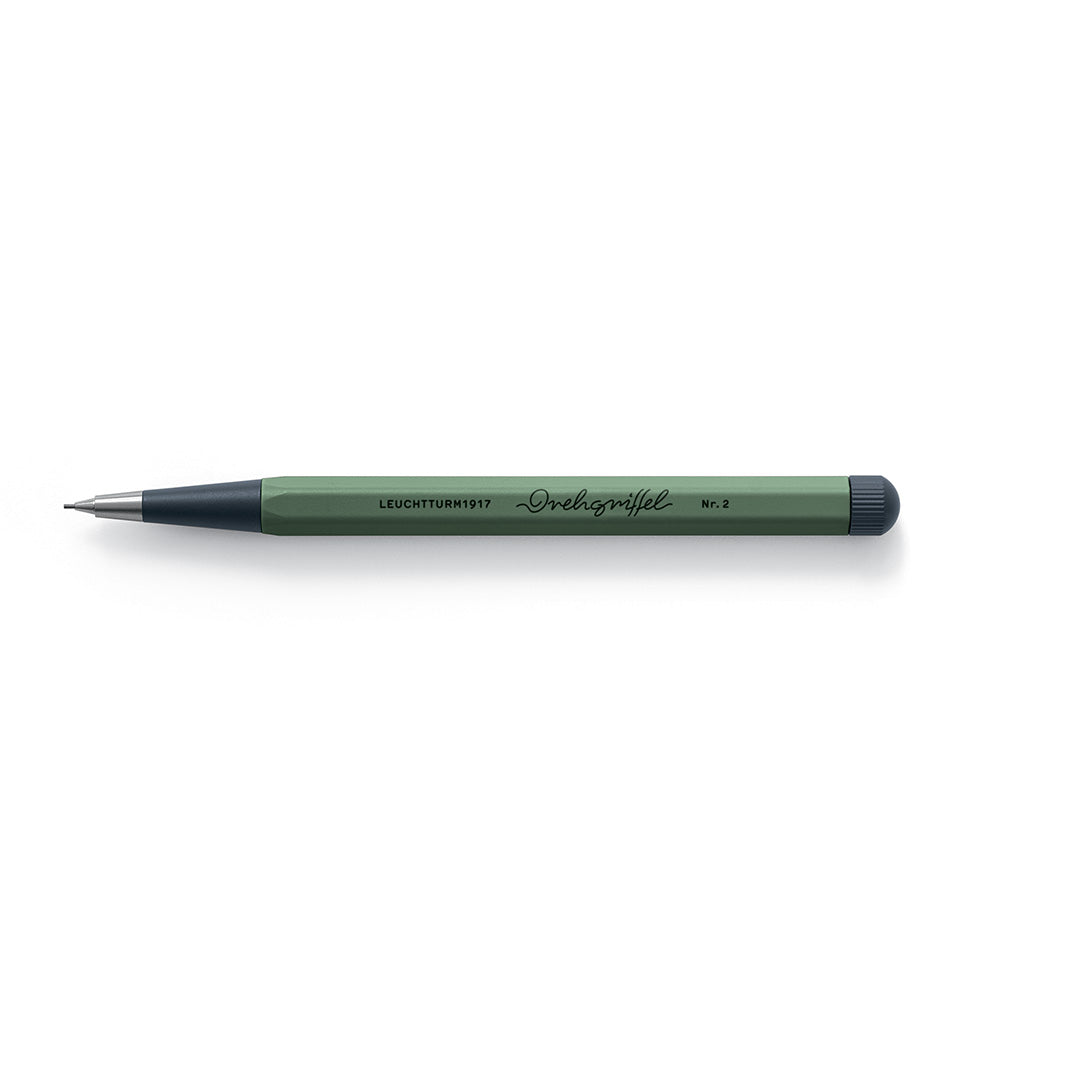 LEUCHTTURM1917 | Drehgriffel No. 2 | Mechanical Clutch Pencil | - Olive Green (0.7mm)