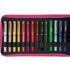 Scrikss | 419 Legendary | Fountain Ink Pen | Medium Nib | Gold Plated | Glossy Cream Barrel - penpencilink