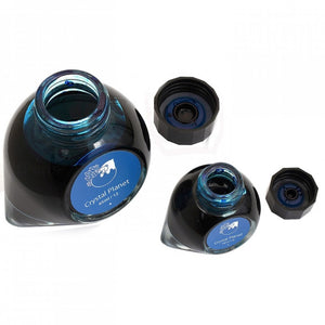 Colorverse | Spaceward Series | Season 1 | Crystal Planet | Fountain Pen Ink | Blue | 65ml and 15ml | 2 Bottle Set - penpencilink