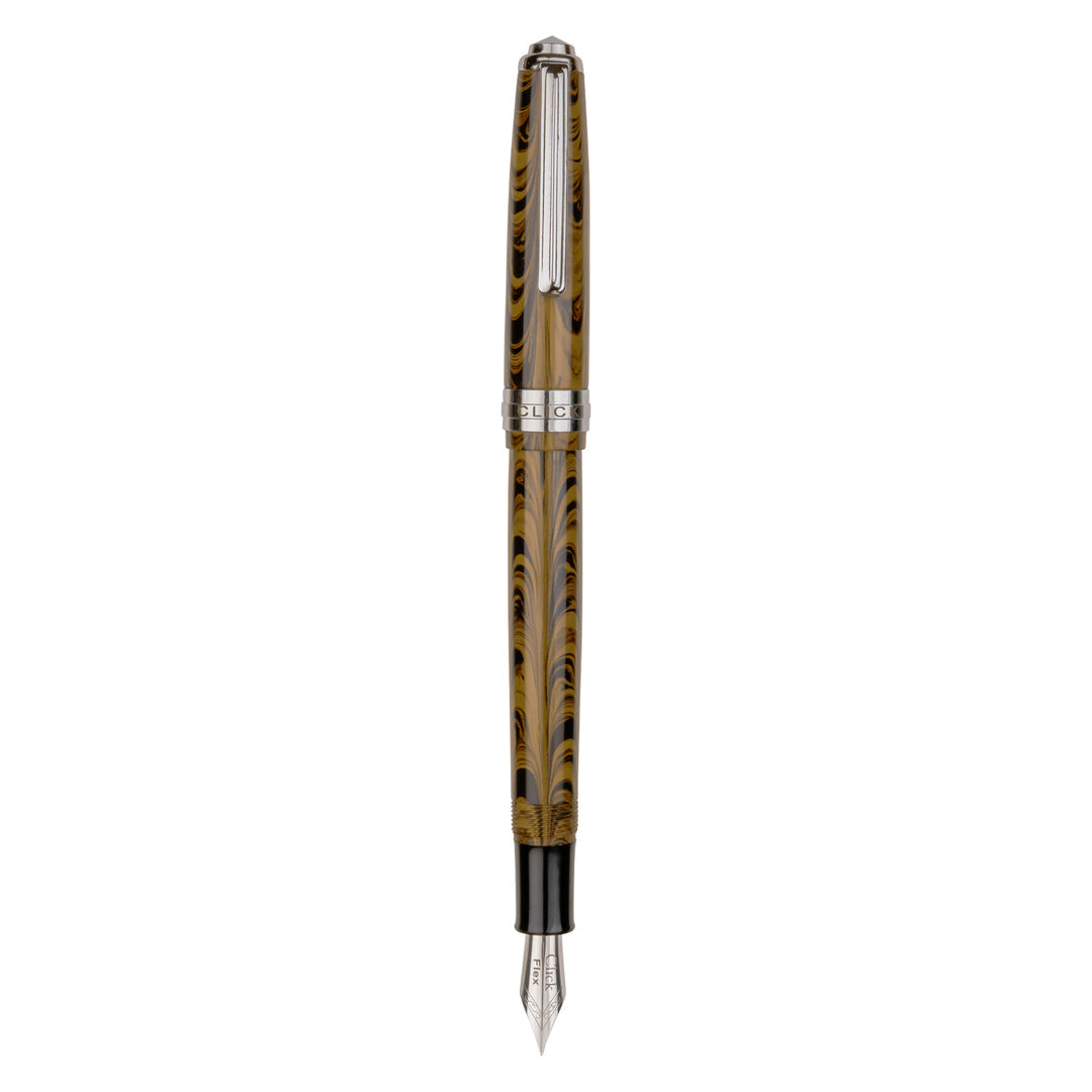 Click | Falcon Premium Acrylic | Fountain Pen | - Yellow Black
