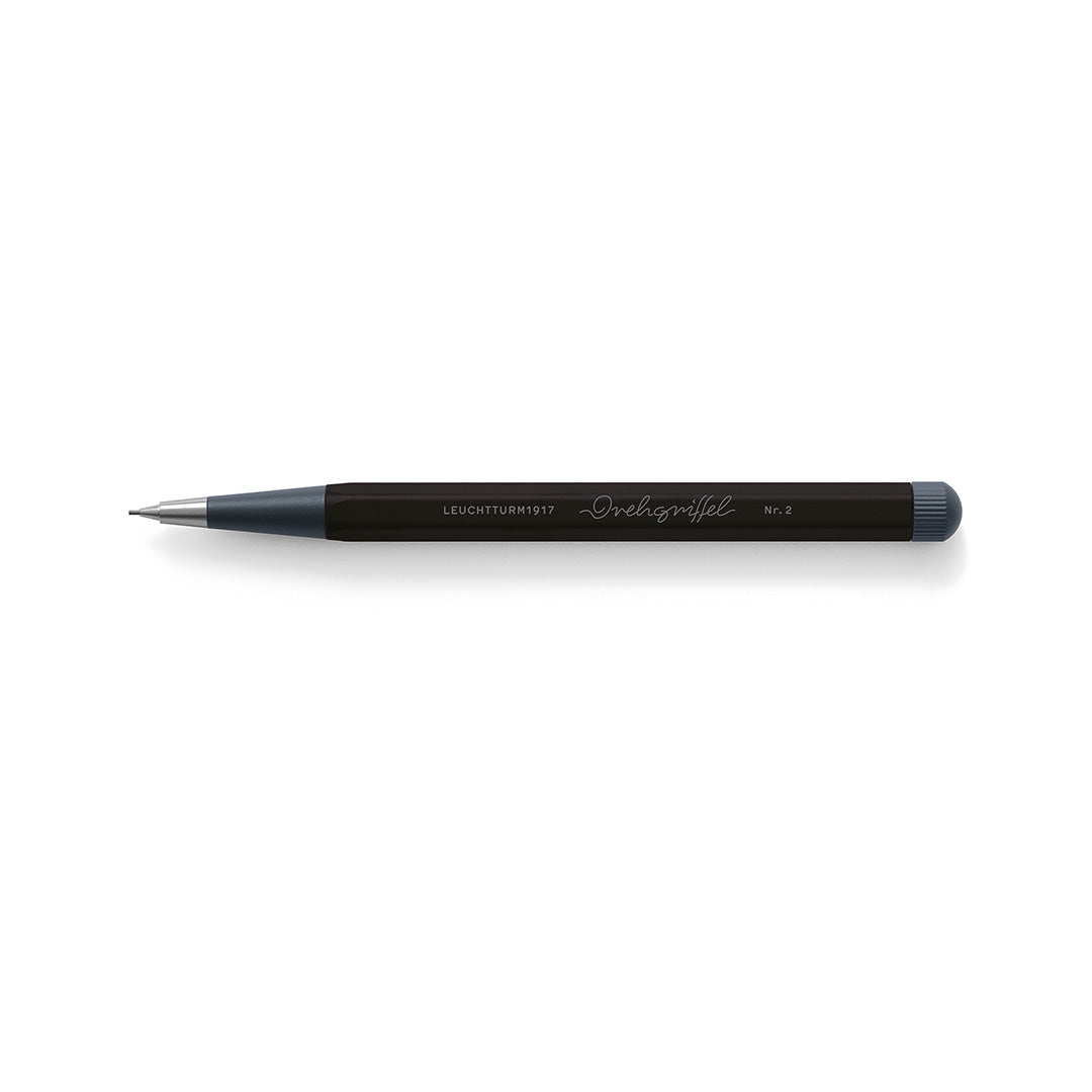 LEUCHTTURM1917 | Drehgriffel No. 2 | Mechanical Clutch Pencil | - Black (0.7mm)