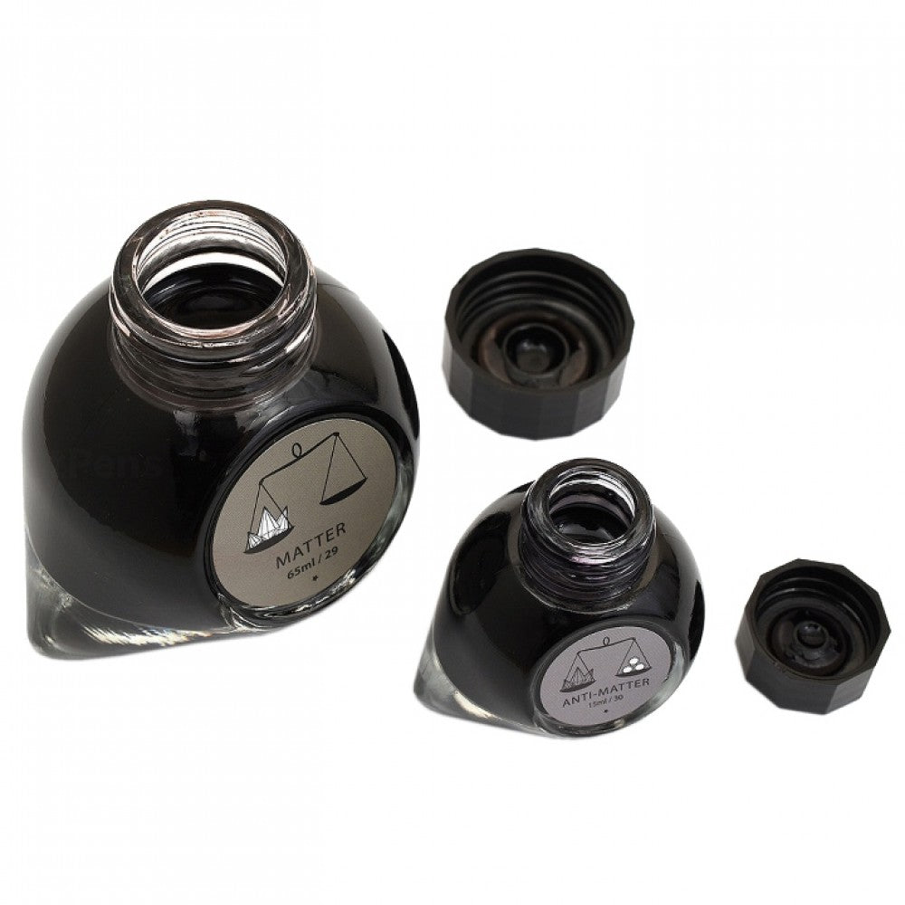 Colorverse | Multiverse Series | Season 3 | Matter | Anti-Matter | Fountain Pen Ink | Grey | 65ml and 15ml | 2 Bottle Set - penpencilink
