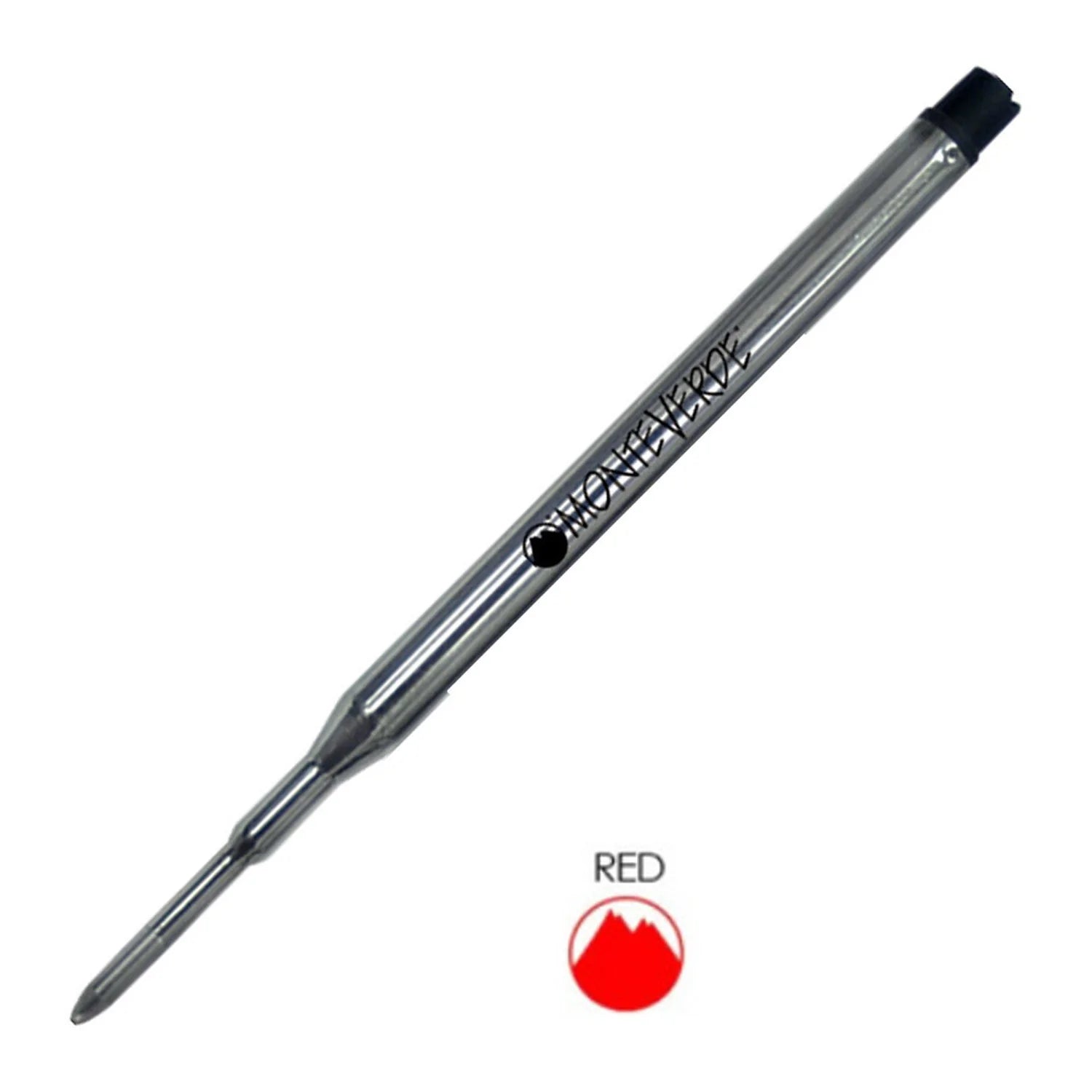 Monteverde | Ball Pen Refill | For Sheaffer | - Red (Medium) (Pack Of 2)