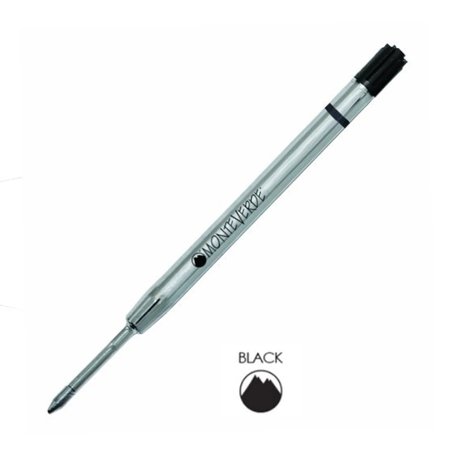 Monteverde | Ceramic Gel Refill | For Parker | - Black (Broad) (Pack Of 2)