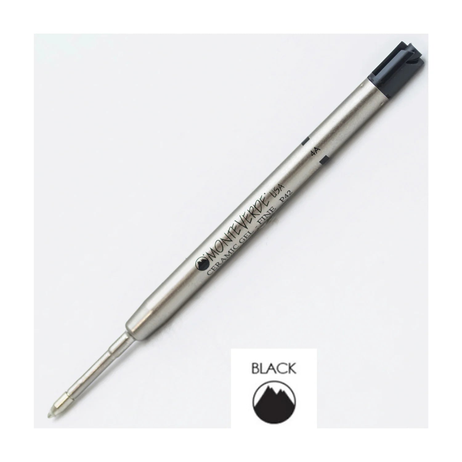 Monteverde | Ceramic Gel Refill | For Parker | - Black (Fine) (Pack Of 2)