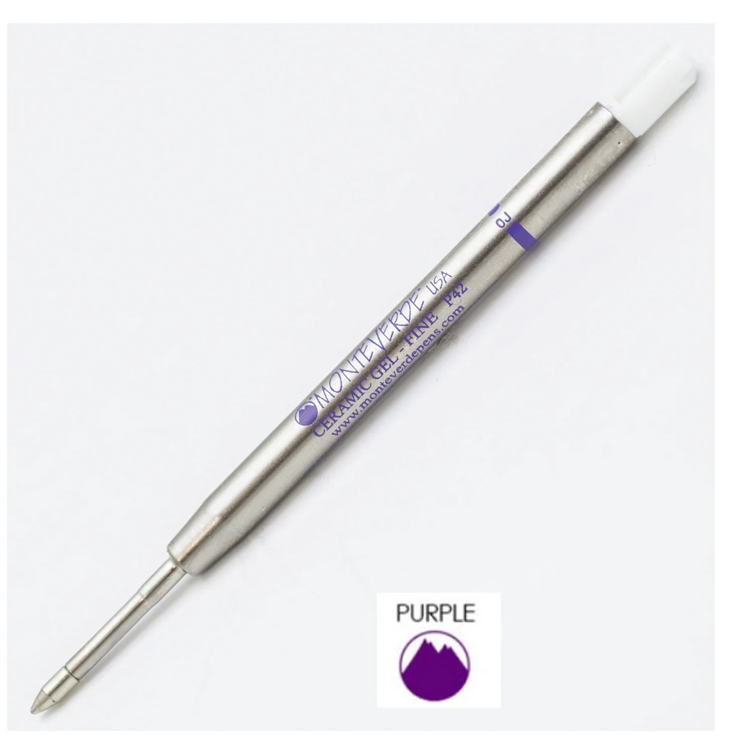 Monteverde | Ceramic Gel Refill | For Parker | - Purple (Fine) (Pack Of 2)