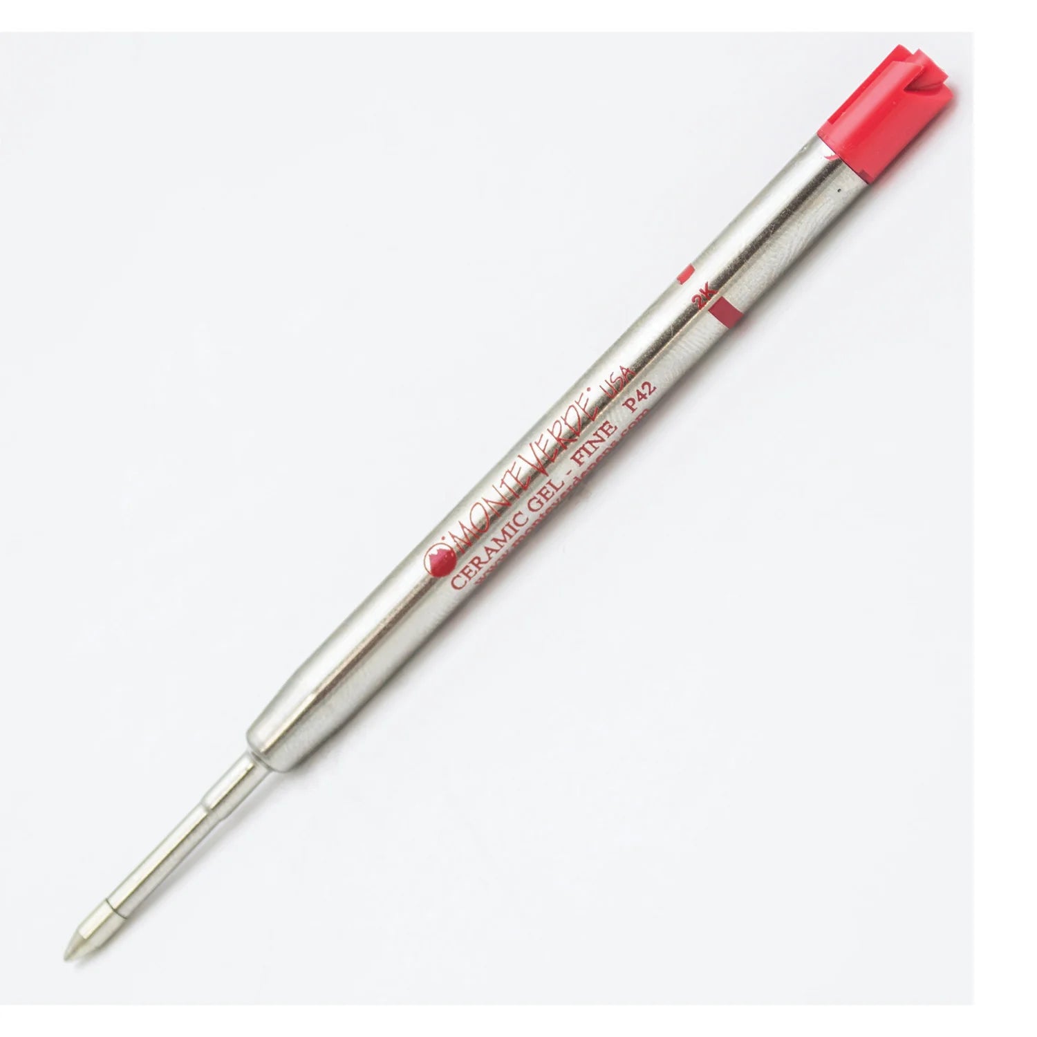 Monteverde | Ceramic Gel Refill | For Parker | - Red (Fine) (Pack Of 2)