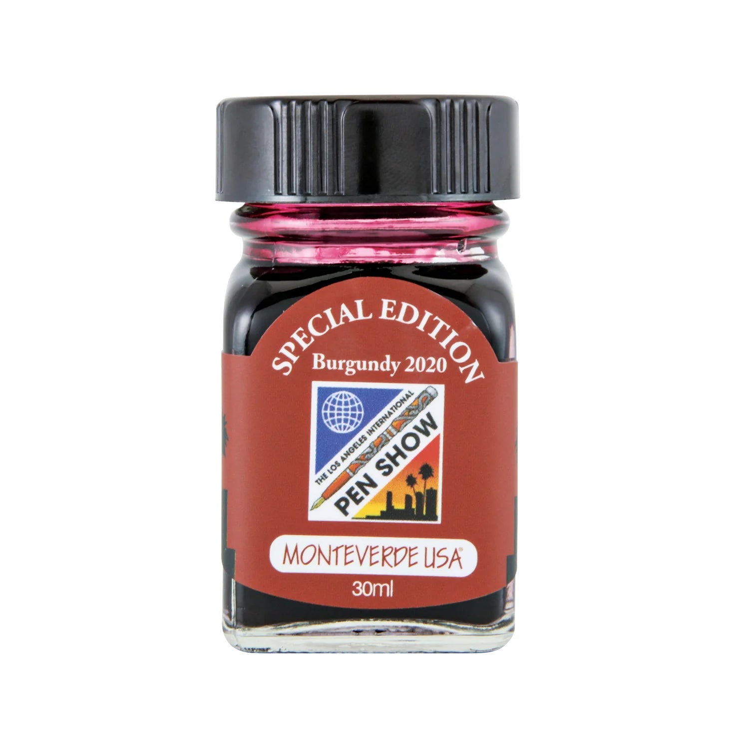 Monteverde | Ink Bottle | - LA Pen Show Burgundy (2020 Special Edition) (30ml)