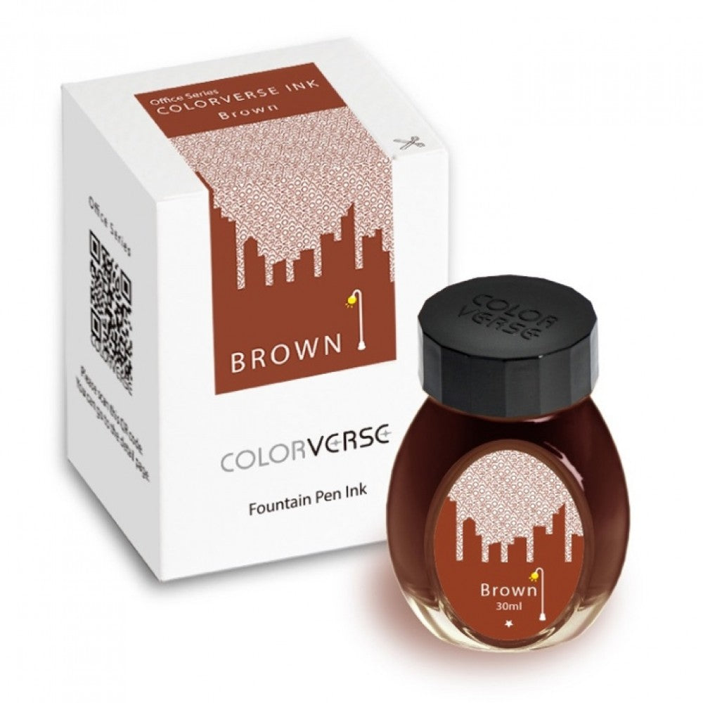 Colorverse | Office Series | Fountain Pen Ink | Brown | 30ml - penpencilink