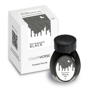 Colorverse | Office Series | Permanent Black | Fountain Pen Waterproof Ink | 30ml - penpencilink