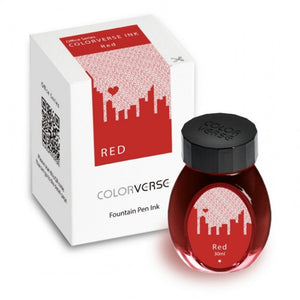 Colorverse | Office Series | Fountain Pen Ink | Red | 30ml - penpencilink