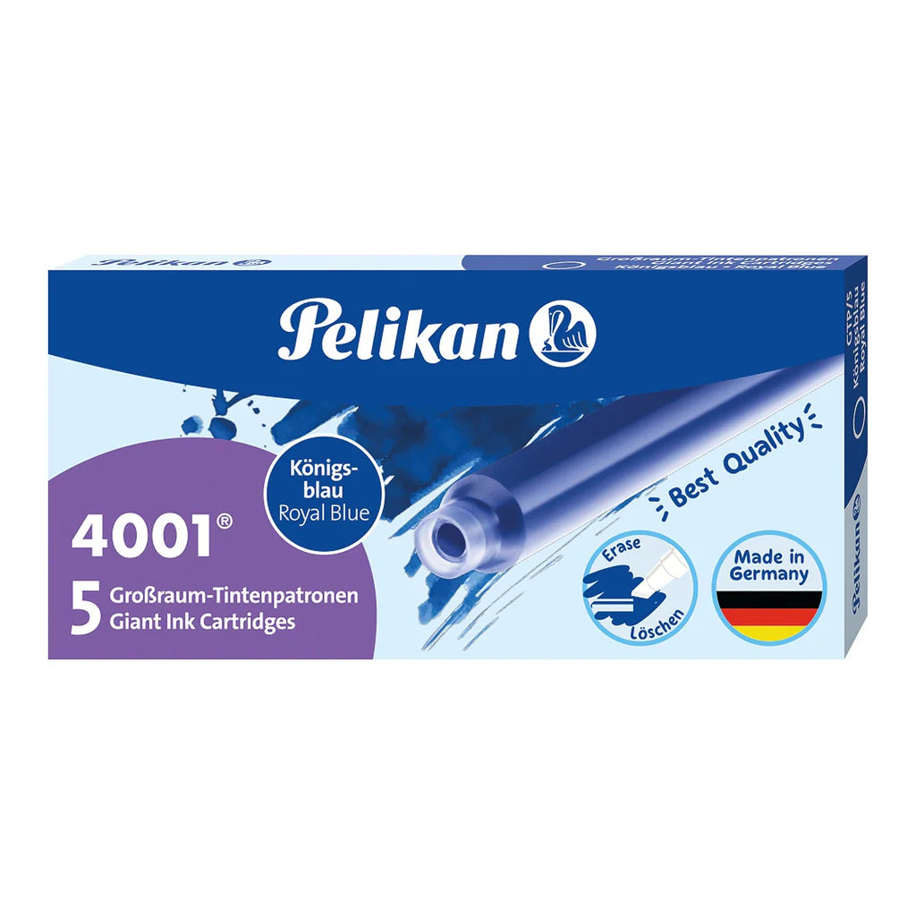 Pelikan | Ink Cartridges | - Royal Blue ( Packet of 5 ) ( Long )