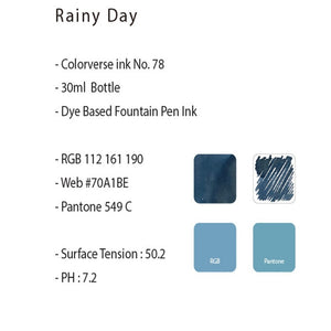 Colorverse | Joy | Ink Bottle | Ordinary Earth Edition Rainy Day | 30ml - penpencilink