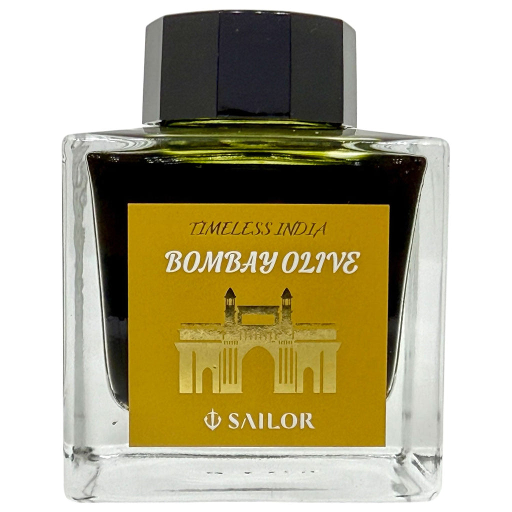 Sailor |Timeless India |Ink Bottle| Bombay Olive - 50 ML