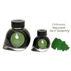 Colorverse Ink | Spaceward Series | Sea Of Tranquility | Green | 65ml & 15ml | 2 Bottle Set - penpencilink