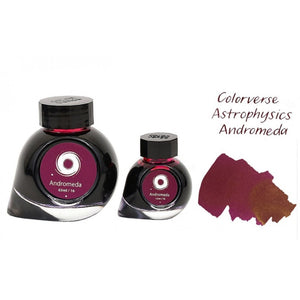 Colorverse | Astrophysics Series | Season 2 | Fountain Pen Ink | Andromeda | Purple | 65ml and 15ml | 2 Bottle Set - penpencilink