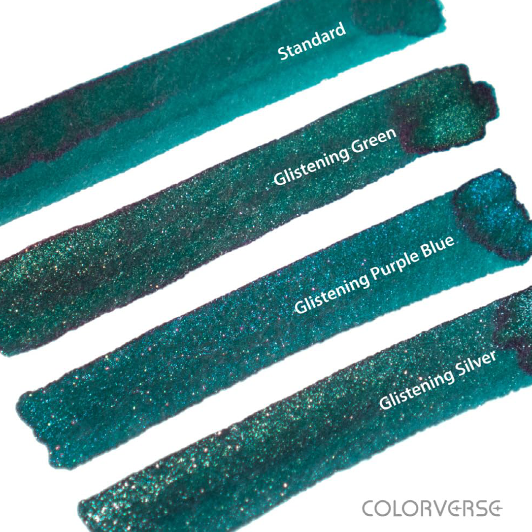 Colorverse | 2025 Blue Green Snake | Standard  | Fountain Pen Ink | Shiny Silver | 15ml