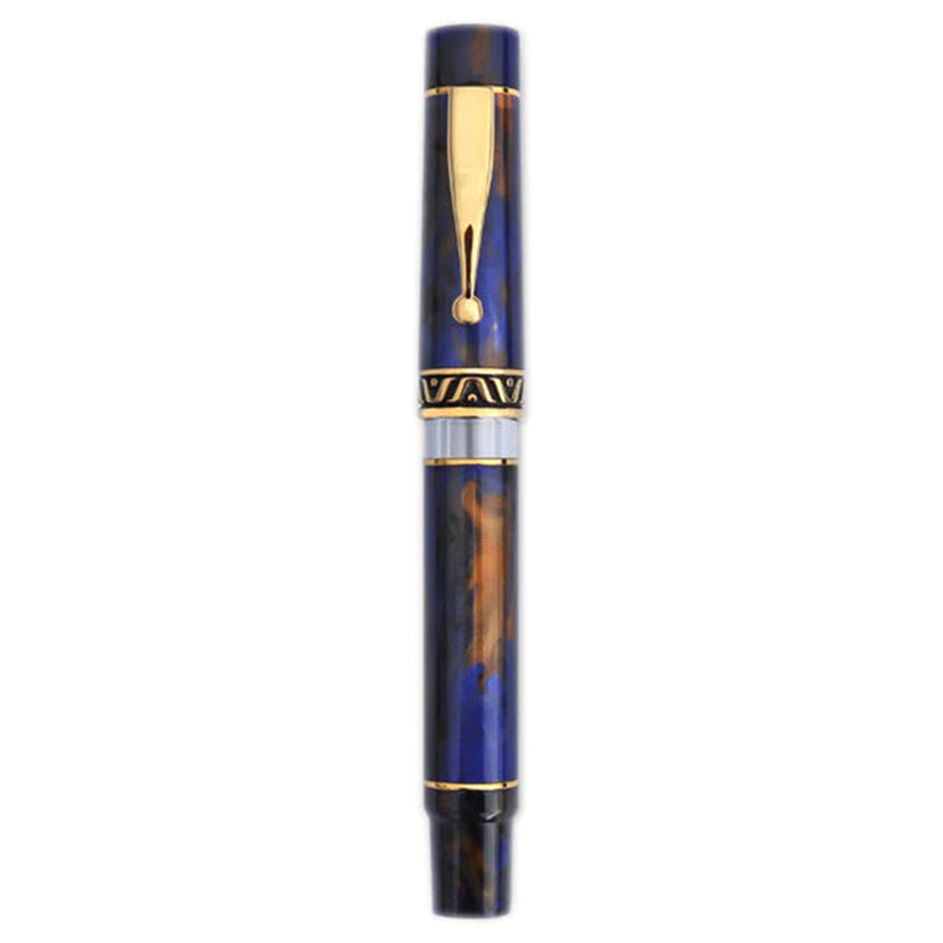 Gioia | Fountain Pen | Bellevista | Crepuscolo | Blue-Brown | Gold Trims