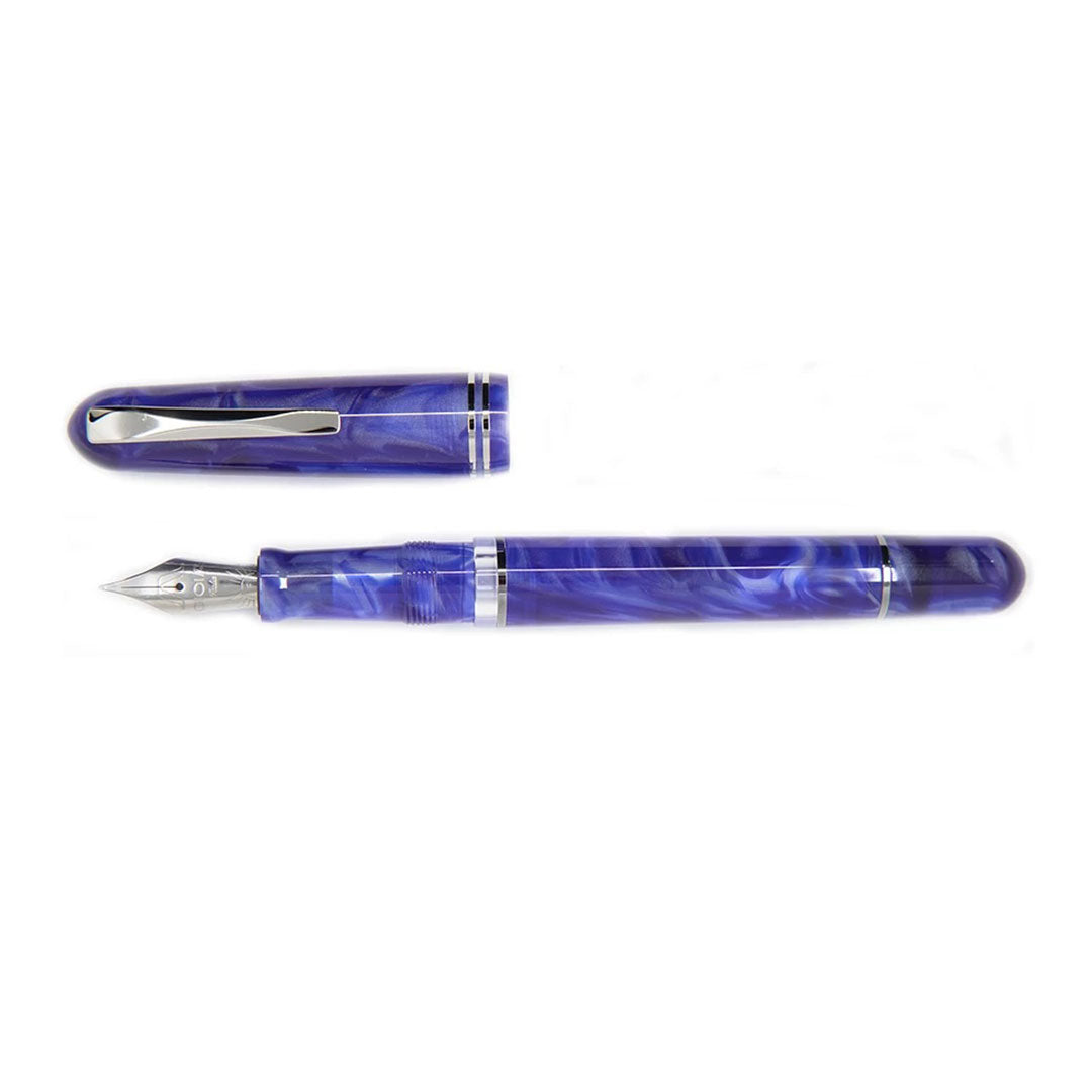 Gioia | Metis Fountain Pen | Blue Aesthetic Silver | Fine