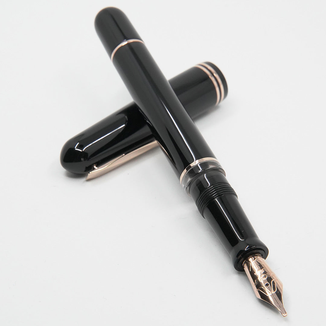 GIOIA | Metis | Fountain Pen | Classic | Black | Rose Gold Trims