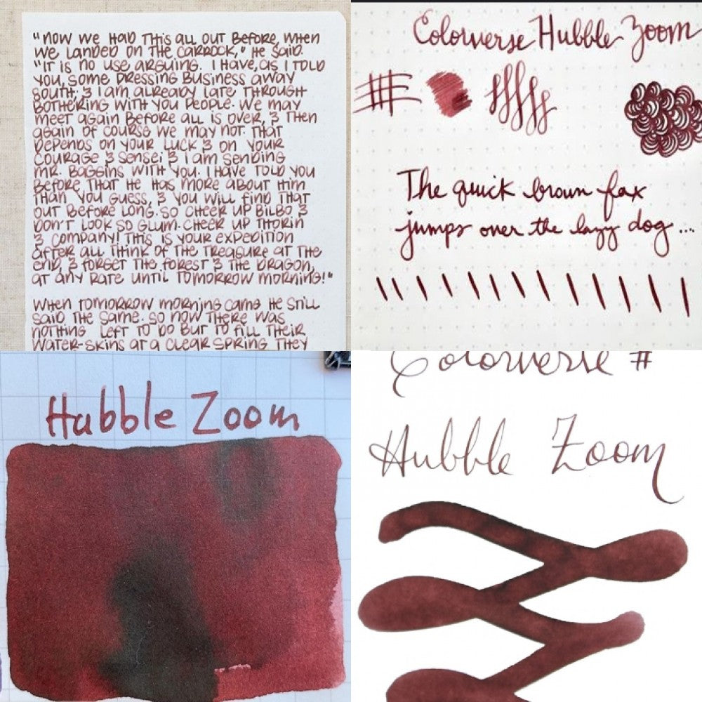 Colorverse | Spaceward Series | Season 1 | Fountain Pen Ink | Hubble Zoom | Brown | 65ml and 15ml | 2 Bottle Set - penpencilink