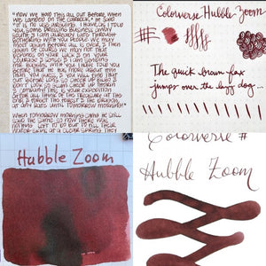 Colorverse | Spaceward Series | Season 1 | Fountain Pen Ink | Hubble Zoom | Brown | 65ml and 15ml | 2 Bottle Set - penpencilink