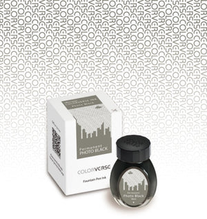 Colorverse | Office Series | Fountain Pen Ink | Permanent Photo | Black | 30ml - penpencilink