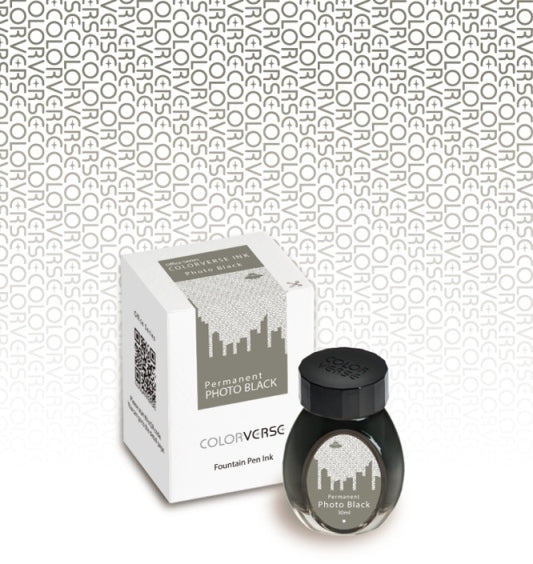 Colorverse | Office Series | Fountain Pen Ink | Permanent Photo | Black | 30ml - penpencilink