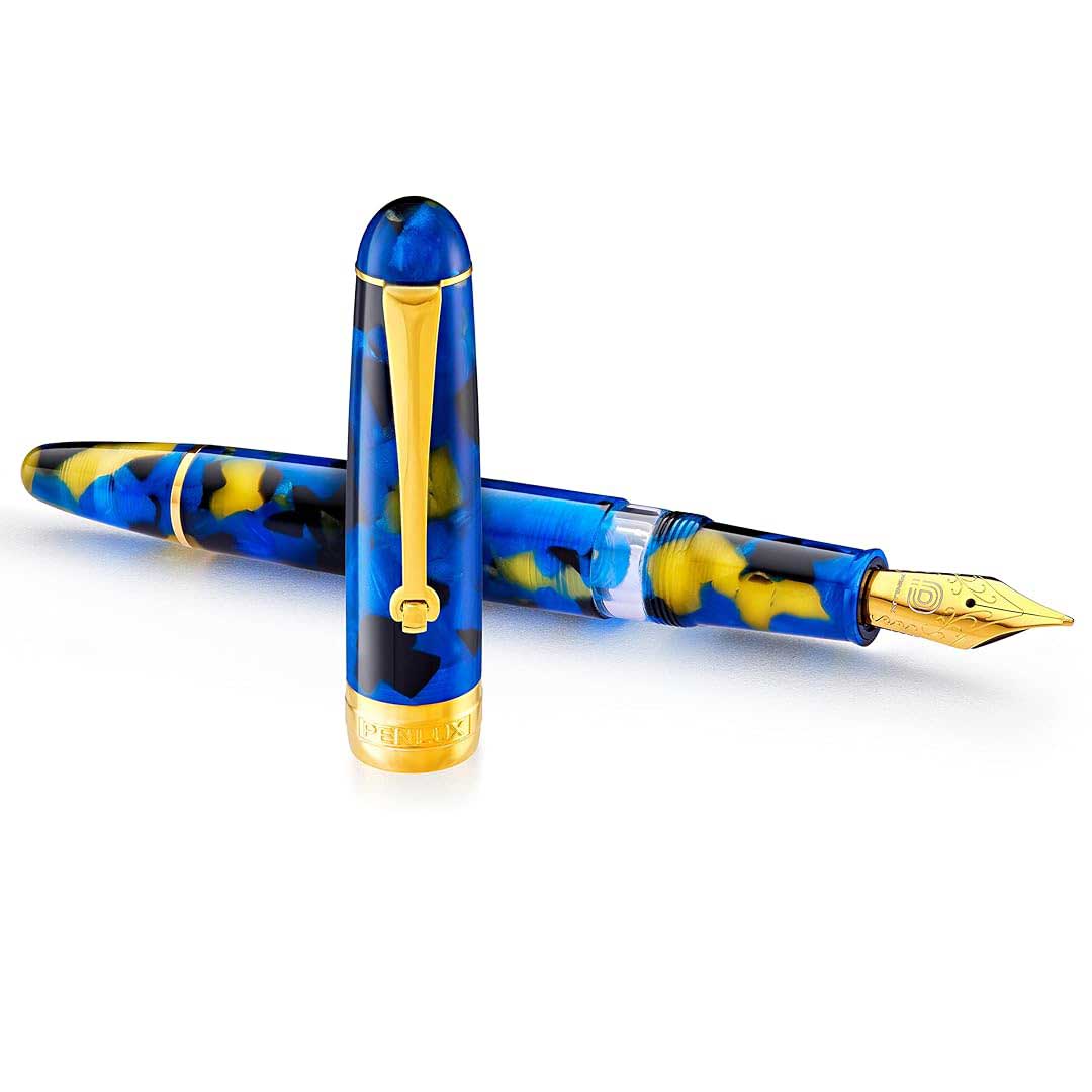Penlux | Fountain Pen | 14K Gold Plated | Masterpiece Delgado