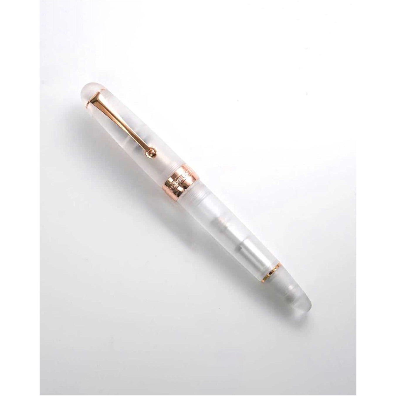 Penlux | Fountain Pen | Delgado | Demo Matted | Rose Gold Trim